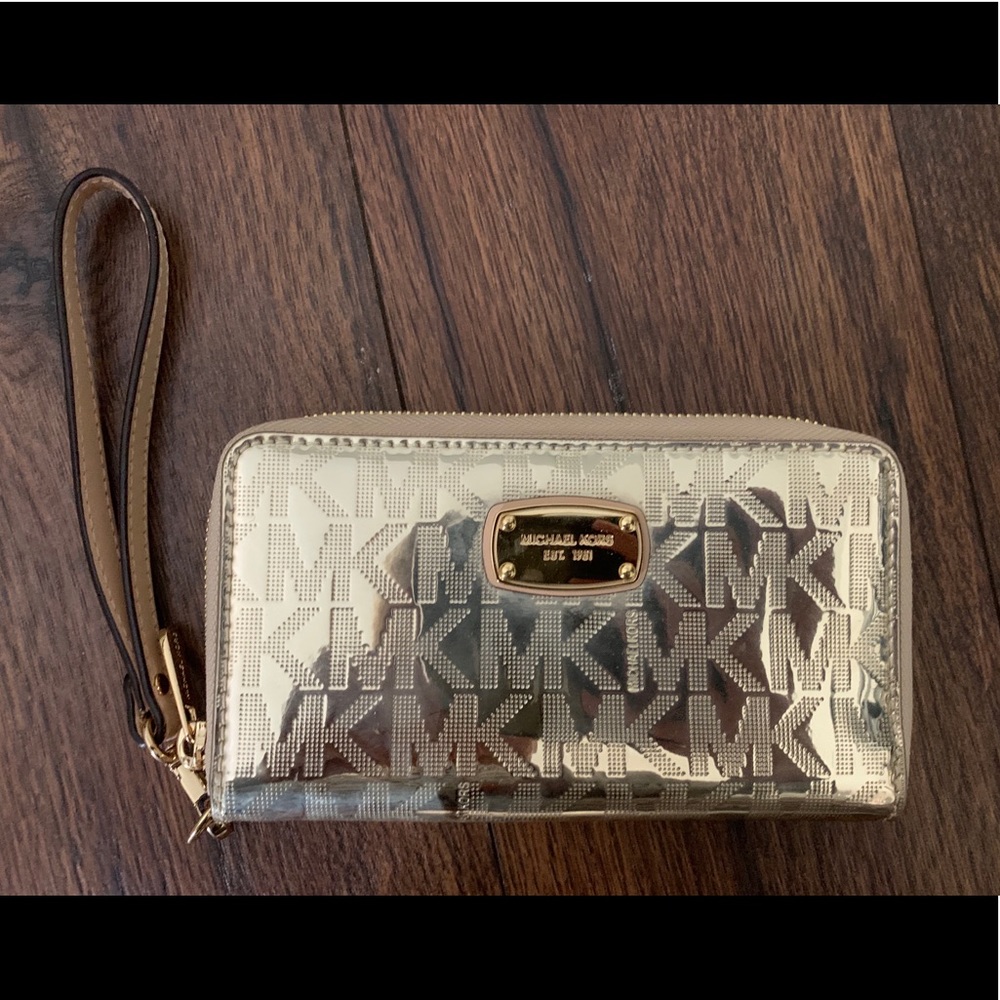 Michael Kors gold wallet